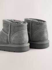 Grey Standard Fit (F) Water Repellent Suede Pull On Boots - Image 4 of 5