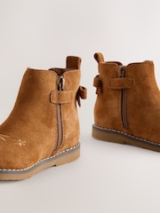 Ante marrón tostado - Bow Detail Chelsea Ankle Boots - Imagen 3 de 6