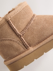 Tan Brown Wide Fit (G) Water Repellent Suede Pull On Boots - Image 5 of 5