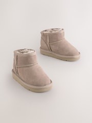 Mink Brown Wide Fit (G) Water Repellent Suede Pull On Boots - Image 1 of 5