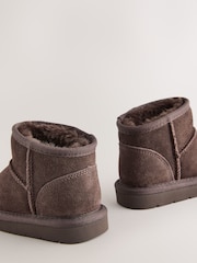 Chocolate Brown Wide Fit (G) Water Repellent Suede Pull On Boots - Image 5 of 5