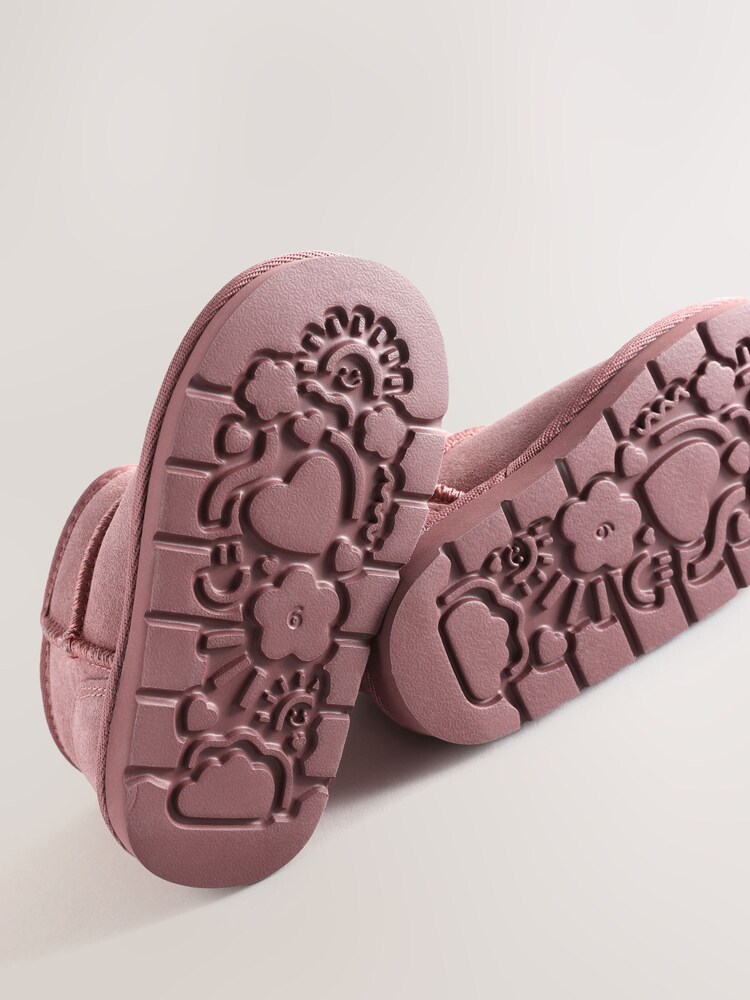 Pink Standard Fit (F) Water Repellent Suede Pull On Boots - Image 5 of 5 Pink Standard Fit (F) Water Repellent Suede Pull On Boots - Image 5 of 5