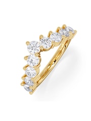 The Diamond Store White 1.00ct Lab Diamond Wishbone Ring H/Si Quality in 9K Yellow Gold - Image 2 of 7