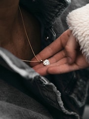 The Diamond Store White Lab Diamond Pave Heart Pendant Necklace 0.50ct H/Si in 9K Gold - Image 2 of 4