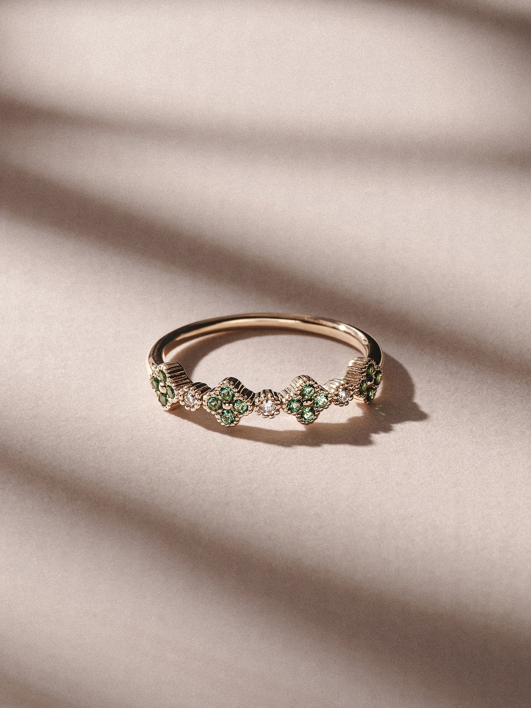 Buy The Diamond Store 18K Gold Vermeil Alegria 0.18ct Lab Emerald
