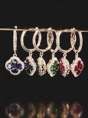 The Diamond Store Blue Alegria Lab Emerald Earrings 1.50ct in 18k Gold Vermeil - Image 3 of 4