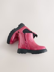Pink Shimmer Chelsea Chunky Ankle Boots - Image 5 of 5