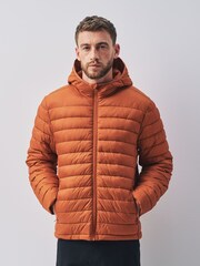 Orange Lightweight Shower Resistant Quilted Jacket - Image 1 of 6