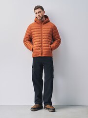 Orange Lightweight Shower Resistant Quilted Jacket - Image 2 of 6