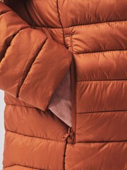 Orange Lightweight Shower Resistant Quilted Jacket - Image 5 of 6