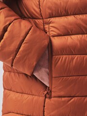 Orange Lightweight Shower Resistant Quilted Jacket - Image 6 of 6