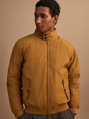 Ochre Yellow Shower Resistant Padded Harrington Jacket - Image 1 of 13