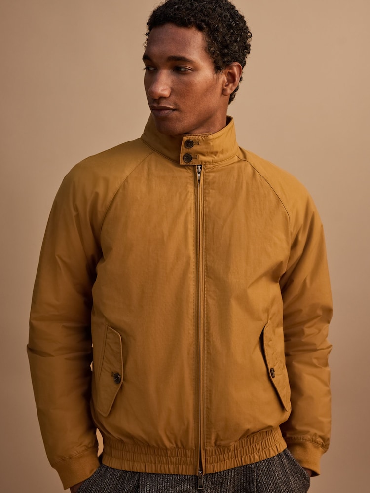 Ochre Yellow Shower Resistant Padded Harrington Jacket - Image 1 of 13 Ochre Yellow Shower Resistant Padded Harrington Jacket - Image 1 of 13