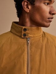 Ochre Yellow Shower Resistant Padded Harrington Jacket - Image 11 of 13