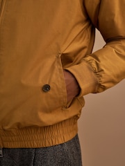 Ochre Yellow Shower Resistant Padded Harrington Jacket - Image 12 of 13