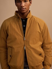 Ochre Yellow Shower Resistant Padded Harrington Jacket - Image 3 of 13