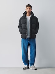 Black Thermogen Shower Resistant Puffer Jacket - Image 2 of 8