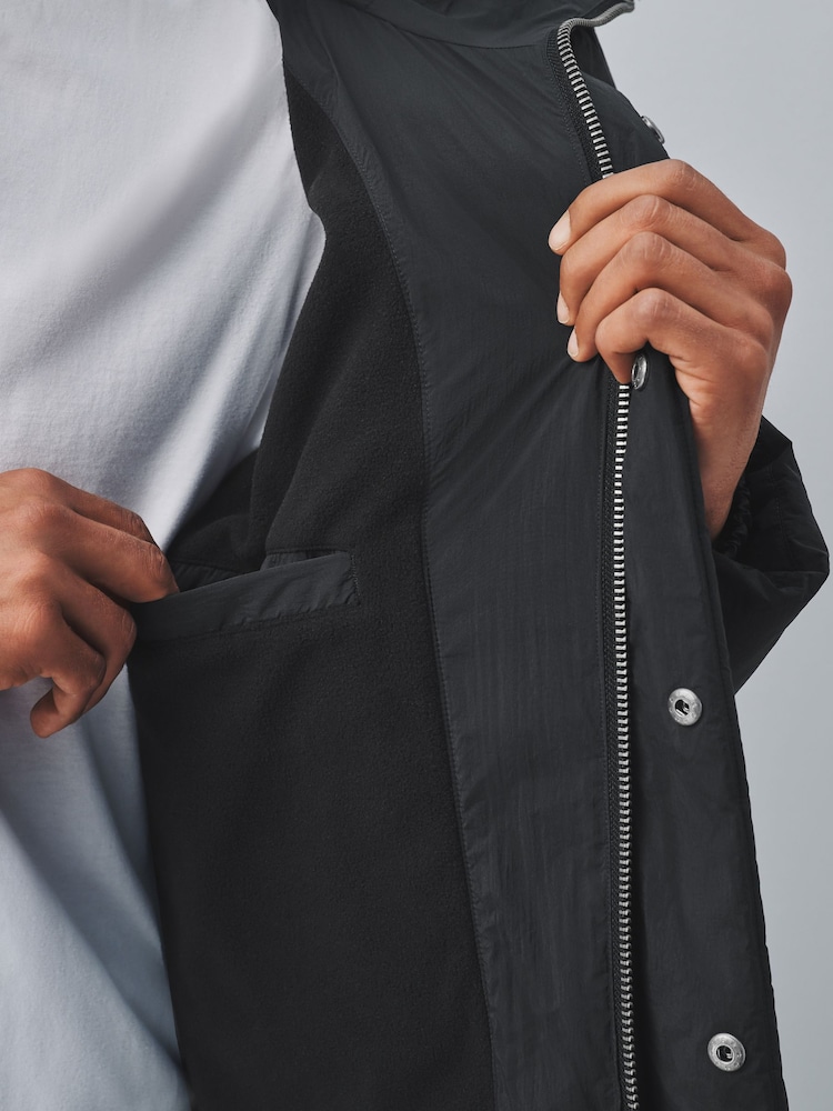 Black Thermogen Shower Resistant Puffer Jacket - Image 8 of 8 Black Thermogen Shower Resistant Puffer Jacket - Image 8 of 8
