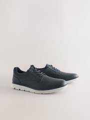 Navy Comfort Wedge Derby Shoes - Image 3 of 7
