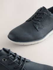 Navy Comfort Wedge Derby Shoes - Image 6 of 7