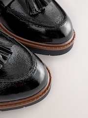 Black Wide Fit Forever Comfort® Chunky Tassle Loafers - Image 5 of 6