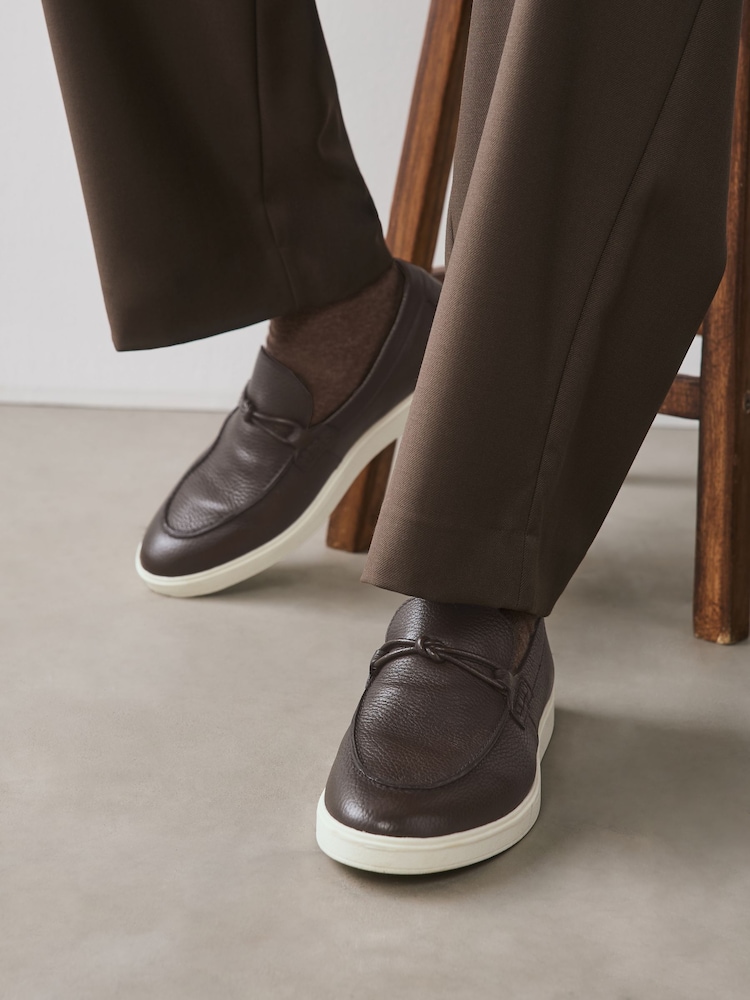 Brown Casual Rope Loafers - Image 1 of 7