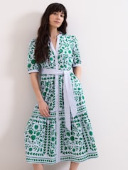 Phase Eight Blue Trinity Midi Dress - Image 3 of 6