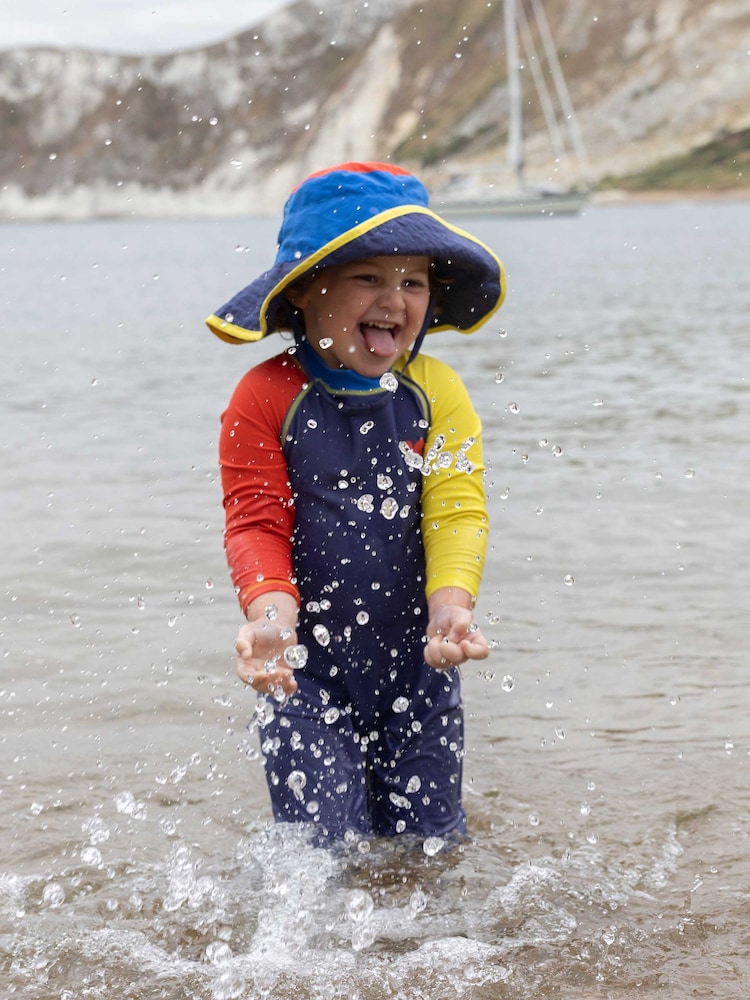 أزرق - قبعة شمسية واقية من الأشعة فوق البنفسجية من Muddy Puddles - صورة 2 من 4