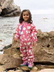 Muddy Puddles Pink Waterproof EcoLight Puddlesuit - Image 1 of 5