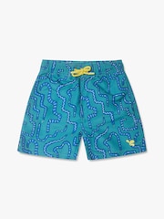 ירוק - Muddy Puddles מכנסי שחייה קצרים באפקט הגנה מפני קרני UV - תמונה 3 מתוך 5