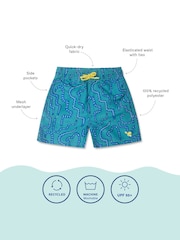 ירוק - Muddy Puddles מכנסי שחייה קצרים באפקט הגנה מפני קרני UV - תמונה 5 מתוך 5