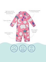 وردي فاتح - بذلة للبحر واقية من الأشعة البنفسجية من Muddy Puddles - صورة 5 من 5