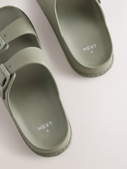 Sage Green Two Buckle EVA Sandals - Image 7 of 7