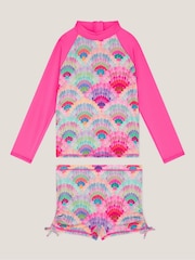 Monsoon комплект для плавания с длинными рукавами и принтом ракушек UPF50+ - Изображение 1 3