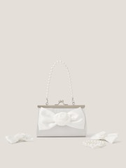 Monsoon Cream Bridesmaid Rosette Bag & Accessories Set - Image 1 of 4