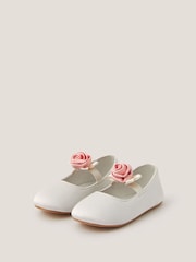 Monsoon Cream Baby Rosette Walker Shoes - Image 2 of 3
