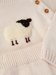 Monsoon Newborn Sheep Jumper & Knit Joggers Set - Պատկեր 3 3-ից