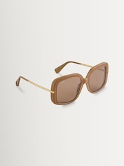 Max Mara Brown Acetate Sunglasses - Image 1 of 1