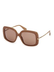 Max Mara Brown Acetate Sunglasses - Image 3 of 8