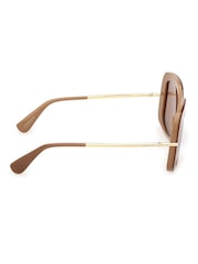 Max Mara Brown Acetate Sunglasses - Image 7 of 8