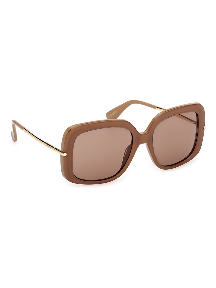 Max Mara Brown Acetate Sunglasses - Image 8 of 8 Max Mara Brown Acetate Sunglasses - Image 8 of 8