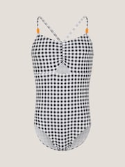 Monsoon Gingham Cut Out Swimsuit - صورة 1 من 3