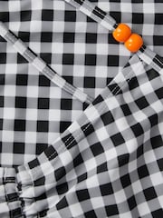 Monsoon Gingham Cut Out Swimsuit - صورة 3 من 3