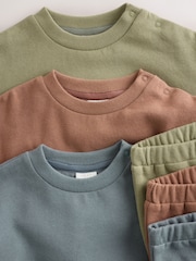 Brown/Blue/Green Sweater and Leggings Baby Set 6 Piece (0mths-2yrs) - Image 11 of 17