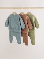 Brown/Blue/Green Sweater and Leggings Baby Set 6 Piece (0mths-2yrs) - Image 7 of 17