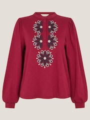 Monsoon Esme 刺繍入りジャージーブラウス - 画像 5 / 5