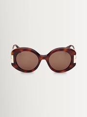 Max Mara Brown Acetate Sunglasses - Image 1 of 8