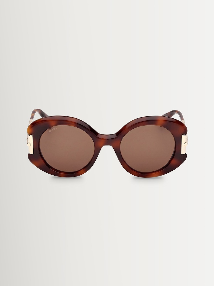 Max Mara Brown Acetate Sunglasses - Image 1 of 8