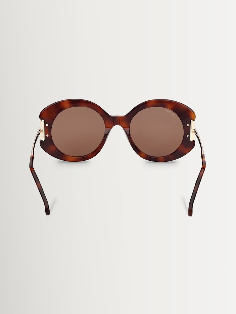 Max Mara Brown Acetate Sunglasses - Image 2 of 8