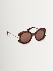 Max Mara Brown Acetate Sunglasses - Image 8 of 8